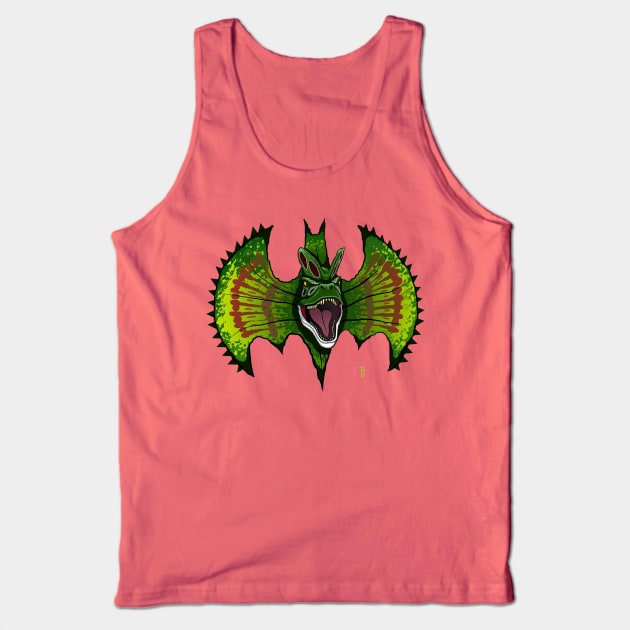 Spitting dinosaur bat symbol Tank Top by tduffyworld